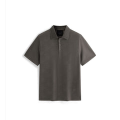 Men's Casual Textured Jacquard Polo Shirt