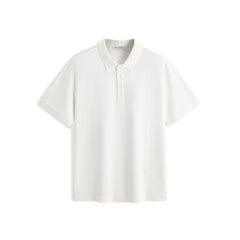 Men's Jacquard Textured Polo Shirt