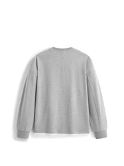 Men's Casual Henley Faux-Layer  Sweatshirt