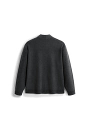 Men's Harrington-Style Knit Cardigan Jacket