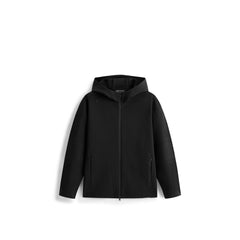 Men's Sporty Tech Jacket-Style Knit Cardigan