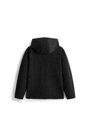 Men's Sporty Tech Jacket-Style Knit Cardigan