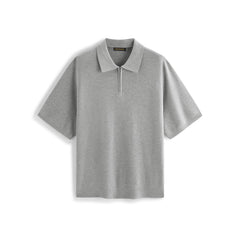 Men's casual knitted Polo short-sleeve shirt
