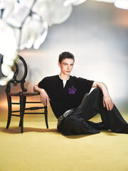 Men's Acetate Color-Blocked Short Sleeve T-Shirt