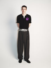 Men's Acetate Color-Blocked Short Sleeve T-Shirt