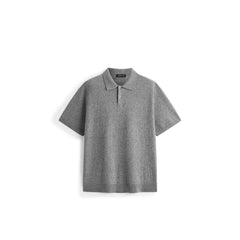Men's Old Money Style Knit Polo Shirt