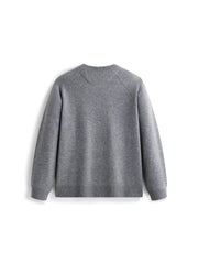 Men's Wool-Blend Faux-Layer Knit Pullover