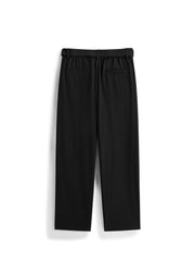 Men's Commuter Black Relaxed-Fit Trousers