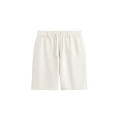 Men's casual elastic waist jacquard shorts