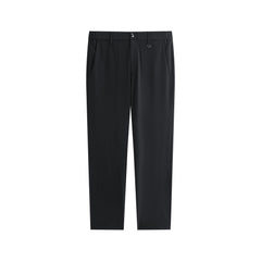 Men's Casual Stretch Black Cropped Pants