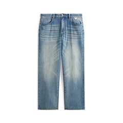 Men's casual vintage slightly stretchy jeans