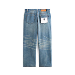 Men's casual vintage slightly stretchy jeans