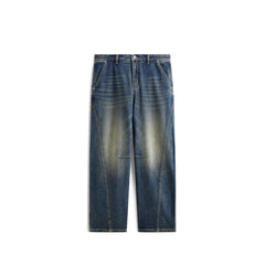 Men's Casual Loose Fit Straight Jeans