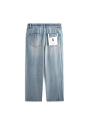 Men's Casual Washed Wide-Leg Jeans
