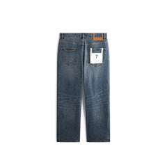Men's Casual Washed Tapered Jeans