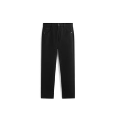 Men's Casual Slim-Fit Black Jeans