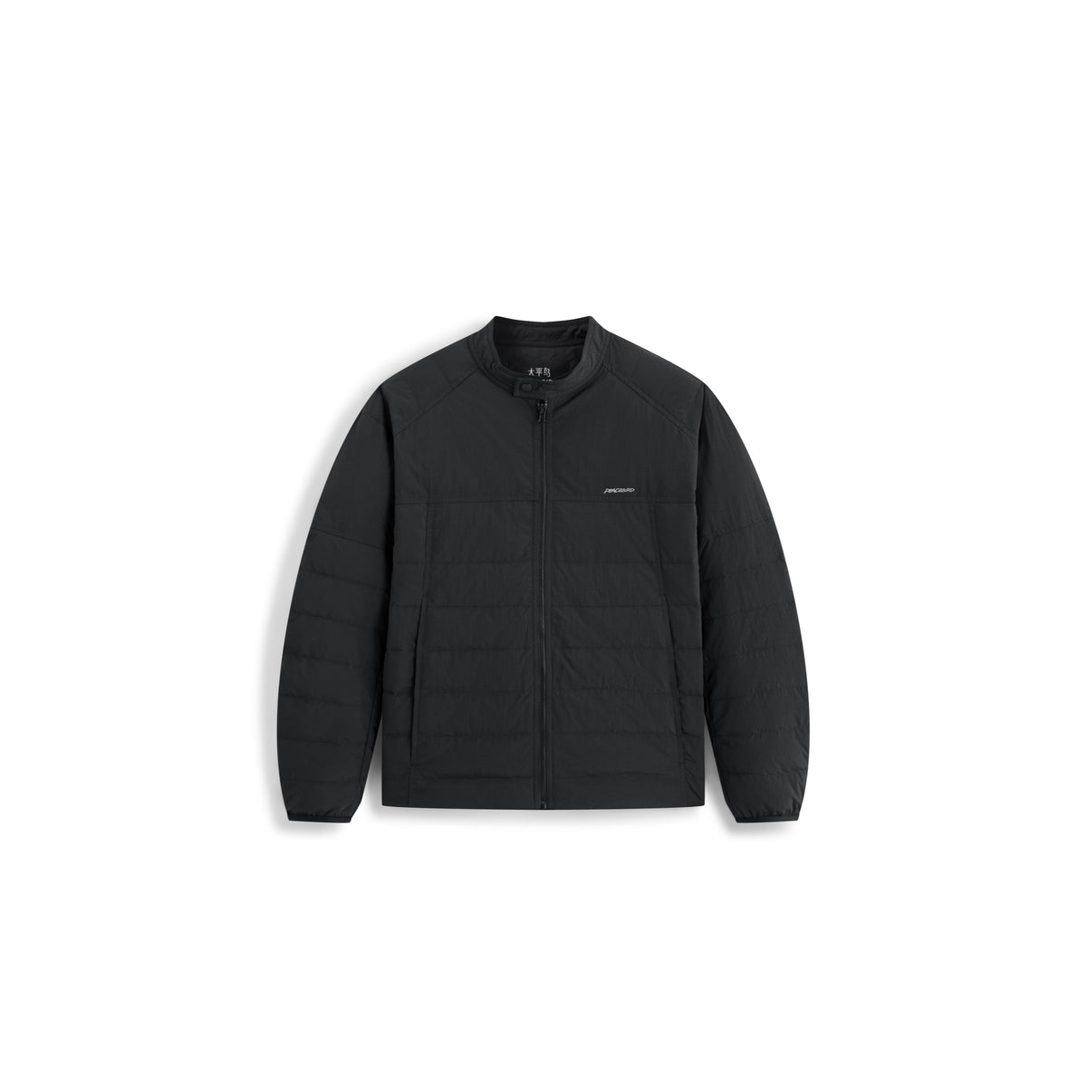 Men's Casual Stand-Collar Channel-Quilted Down Jacket