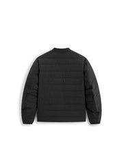 Men's Casual Stand-Collar Channel-Quilted Down Jacket