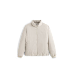 Men's Casual White Down Jacket with 3D Paneled Design