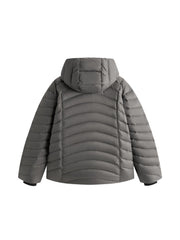 Men's Casual 90% White Duck Down Hooded Grey Down Jacket