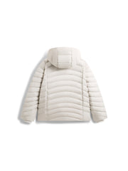 Men's Casual White Channel-Quilted Down Jacket