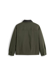 Men's Casual Barn-Style Corduroy-Collar Down Jacket