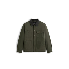Men's Casual Barn-Style Corduroy-Collar Down Jacket