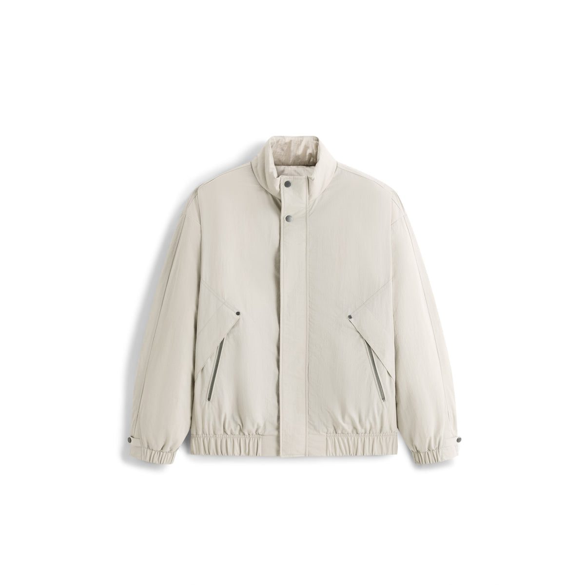 Men's Casual Beige Jacket-Style Down Jacket