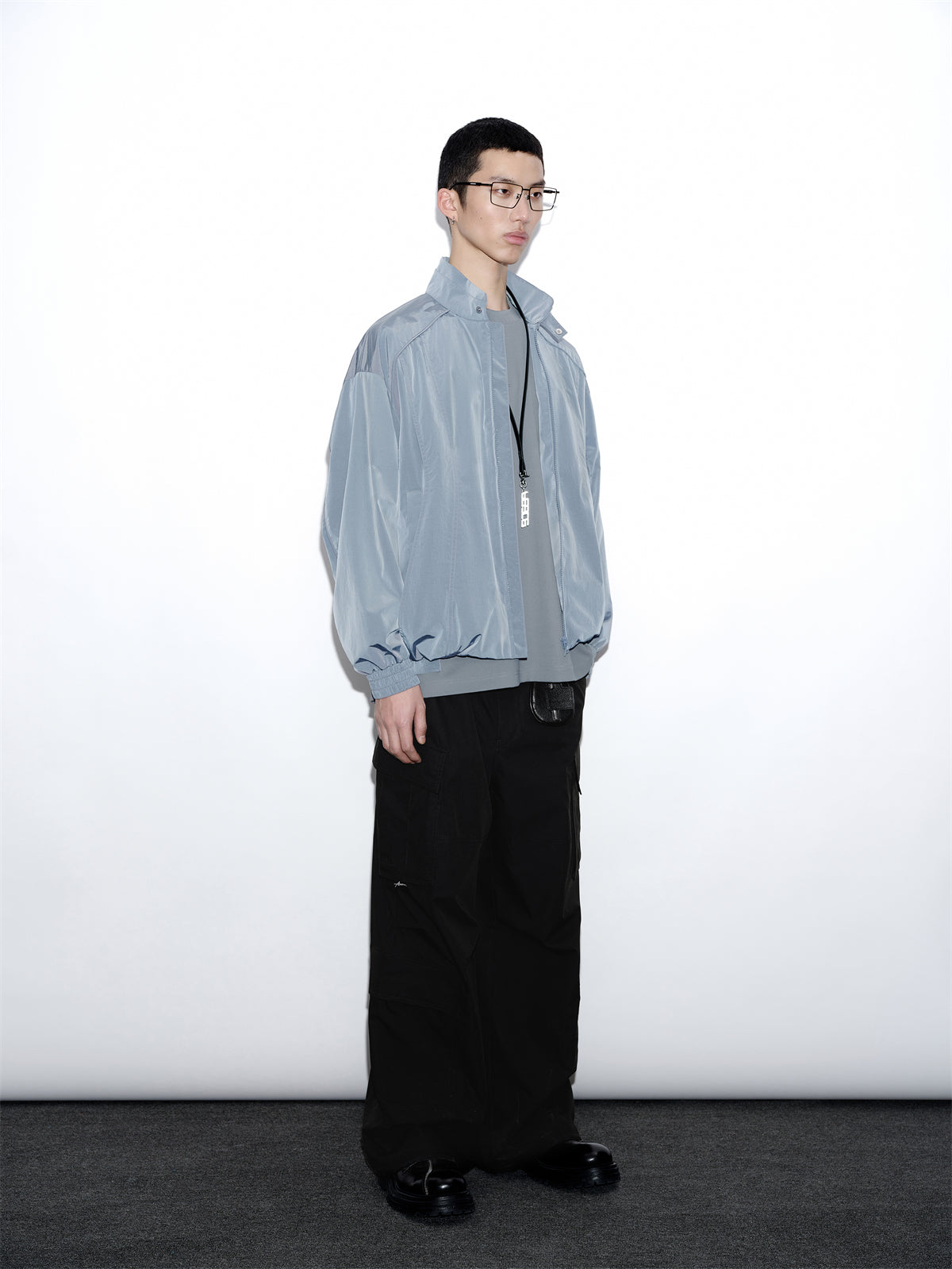 Men's Stand-Collar Relaxed Jacket