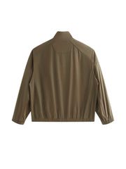 Men's Cargo-Style Stand-Collar Solid Jacket
