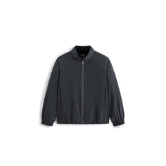 Men's Casual Dark Blue Stand-Collar Padded Jacket