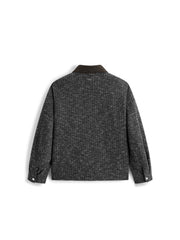 Men's Casual Barn-Style Knit Padded Jacket
