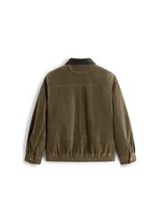 Men's Casual Barn-Style Suede-Texture Jacket