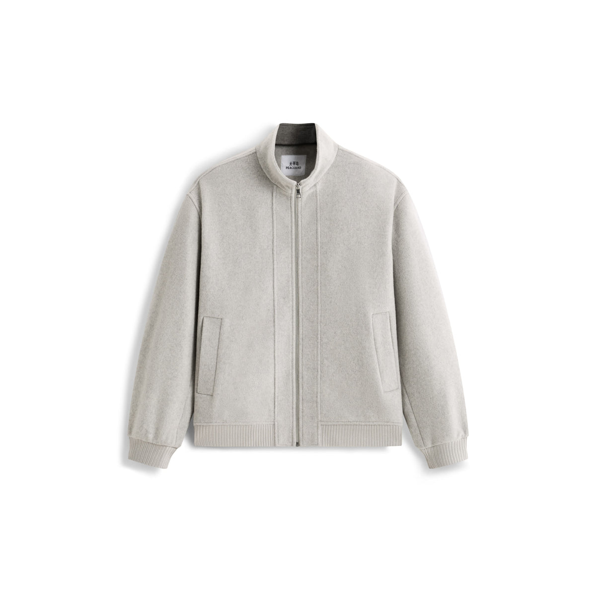 Men's Casual Fine Wool-Blend Textured Jacket