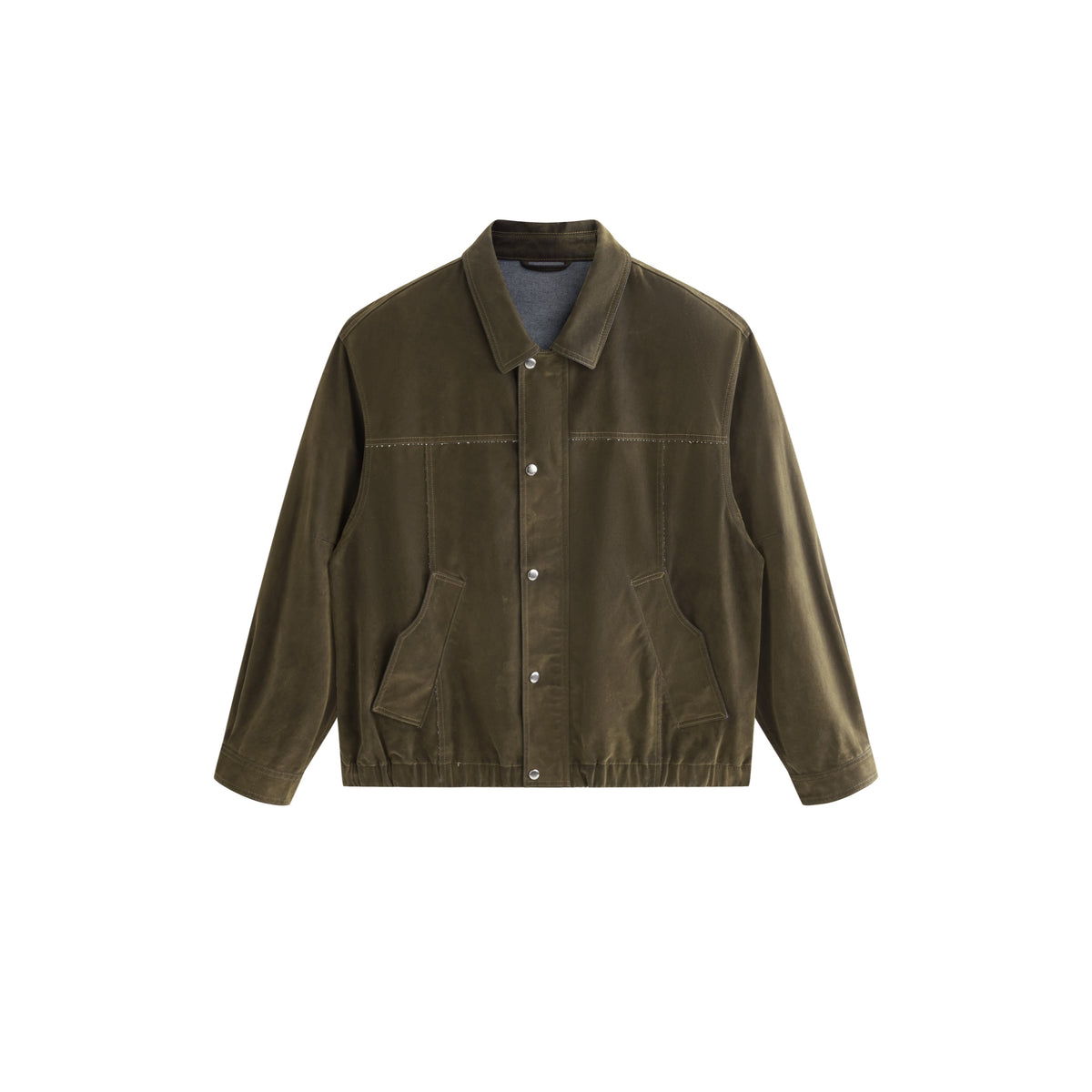 Men's American Vintage Flocked Denim Jacket