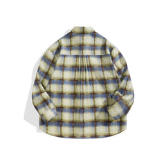 Men's Casual Contrast Plaid Shirt