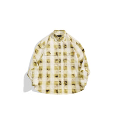 Men's Casual Vintage Plaid Waffle-Texture Shirt