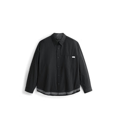 Men's Casual Plaid Faux-Layer Shirt