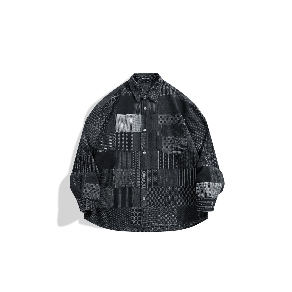 Men's Casual Vintage Denim Plaid Shirt