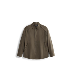Men's Old Money Style Solid Long-Sleeve Shirt