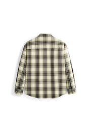 Men's Casual Contrast-Plaid Embroidered-Logo Shirt