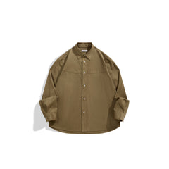 Men's Casual Faux-Suede Embroidered Long-Sleeve Shirt