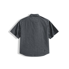 Men's casual loose-fitting denim-style shirt for outerwear