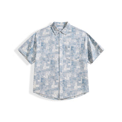 Men's Casual Short Sleeve Denim Shirt