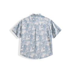 Men's Casual Short Sleeve Denim Shirt