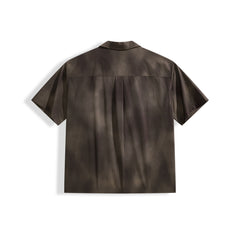 Men's Casual Color-Block Letter Short-Sleeve Shirt