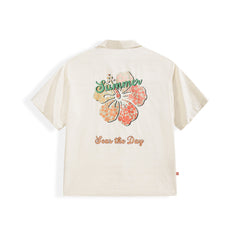 Men's Vacation Jacquard Short-Sleeve Shirt