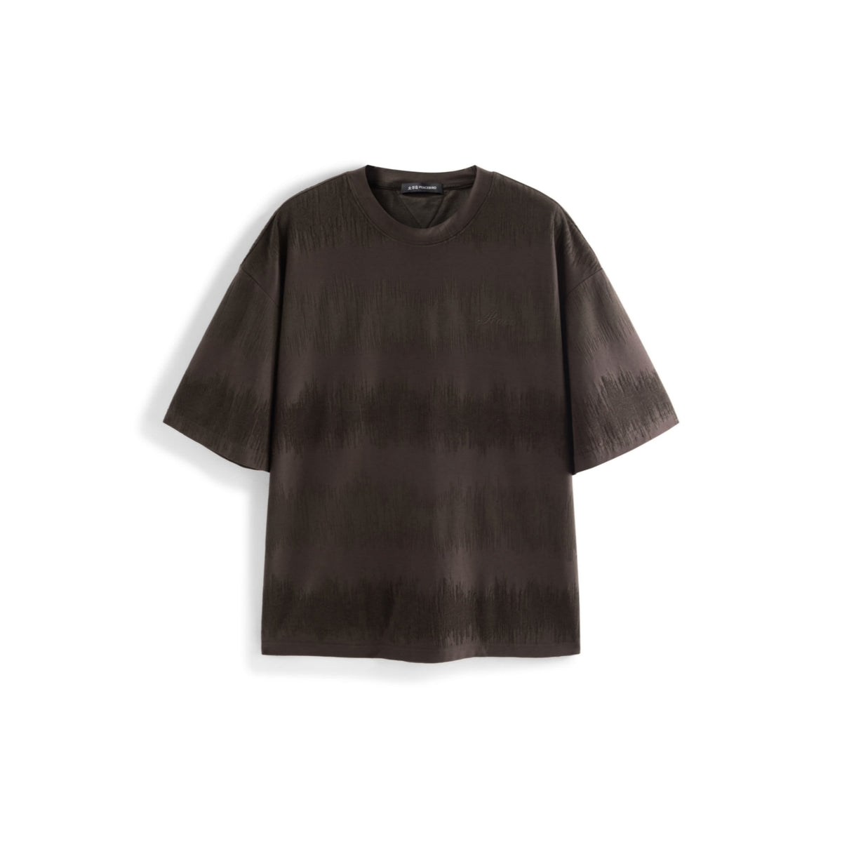 Men's Casual Loose Fit Embroidered T-Shirt
