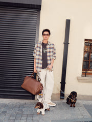 Men's Casual Contrast Plaid Shirt