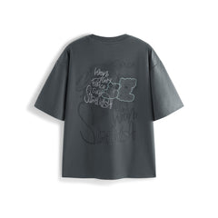 Men's cool-feel printed short-sleeve T-shirt